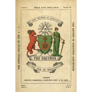 The Equinox: Keep Silence Edition, Vol. 1, No. 3 -- Aleister Crowley